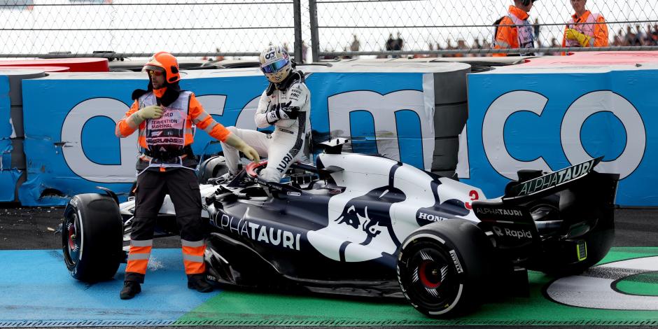 Daniel Ricciardo sufre brutal choque en el GP Países Bajos de F1