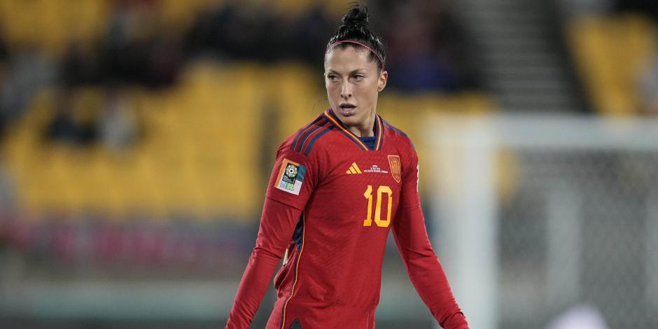 Jennifer Hermoso durante un partido de España en el Mundial Femenil celebrado en Australia y Nueva Zelanda.