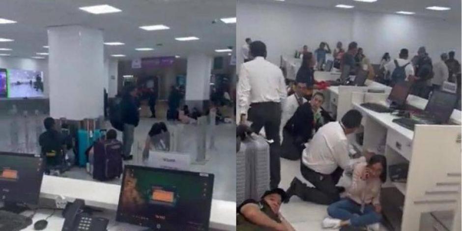 Reportan balacera en la Terminal 1 del aeropuerto de la CDMX