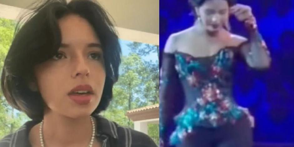 Ángela Aguilar se baja triste del escenario porque nadie corea su canción (VIDEO)