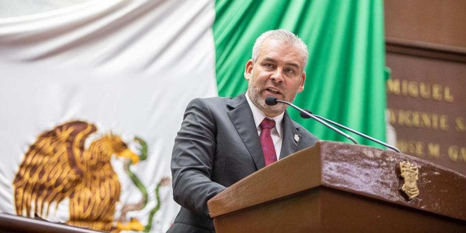 Alfredo Bedolla, gobernador constitucional de Michoacán, este lunes 18 de septiembre del 2023.