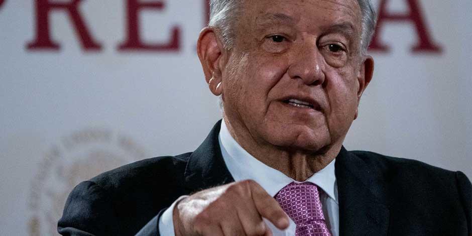 El presidente de México, Andrés Manuel López Obrador, durante su conferencia mañanaera en Palcio Nacional, el 20 de septiembre de 2023