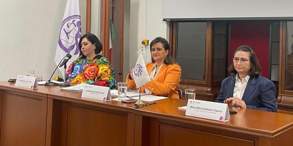 La ministra Margarita Ríos Farjat destacó la importancia de visibilizar las labores de cuidados y reconocer su valor económico;