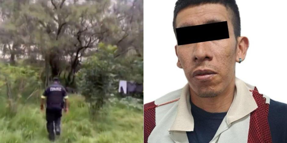 Policías detuvieron a un sujeto que es señalado como presunto responsable del feminicidio de una adolescente en Naucalpan,