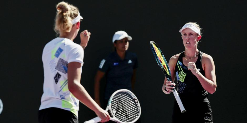 Storm Hunter y Elise Mertens se proclamaron campeonas de dobles en el WTA Guadalajara Open AKRON 2023.