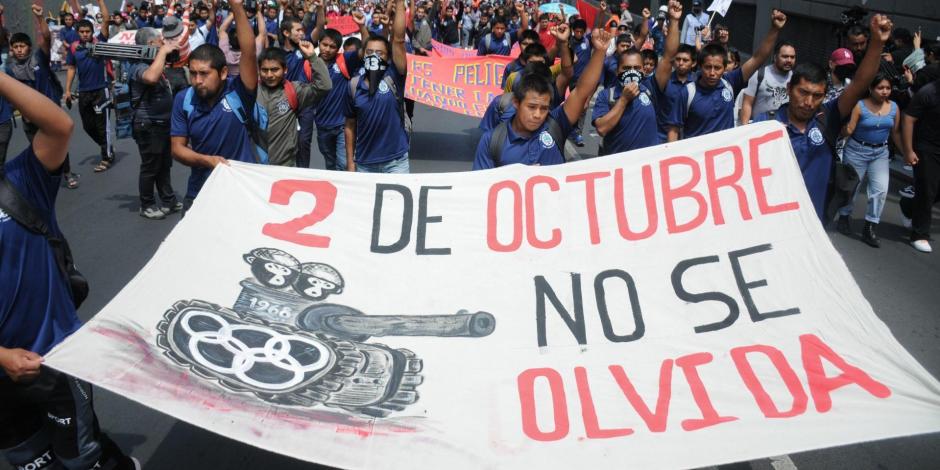 Este lunes 2 de octubre se conmemoran los 55 años de la matanza de Tlatelolco; te decimos ruta, horarios y alternativas viales para la marcha que se realizará en CDMX.