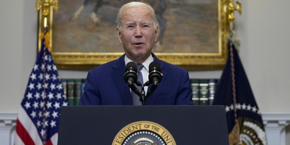 El presidente Joe Biden en el Salón Roosevelt de la Casa Blanca, en Washington, el 1 de octubre de 2023.
