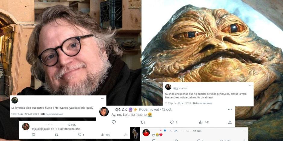 Guillermo del Toro se compara con Jabba de Hutt y fans reaccionan.