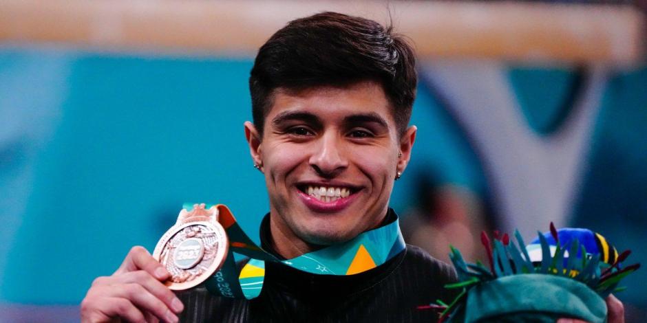 Isaac Ñúñez ganó bronce en gimnasia artística en los Juegos Panamericanos 2023.