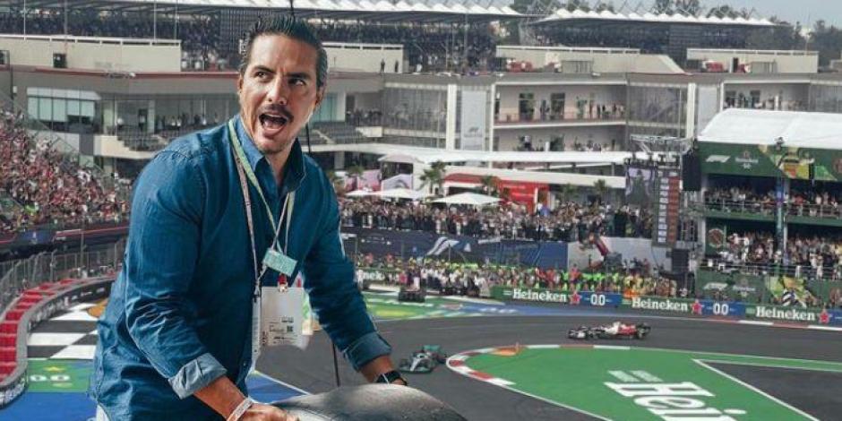 Vadhir Derbez convive con fans en el Gran Premio de México 2023.