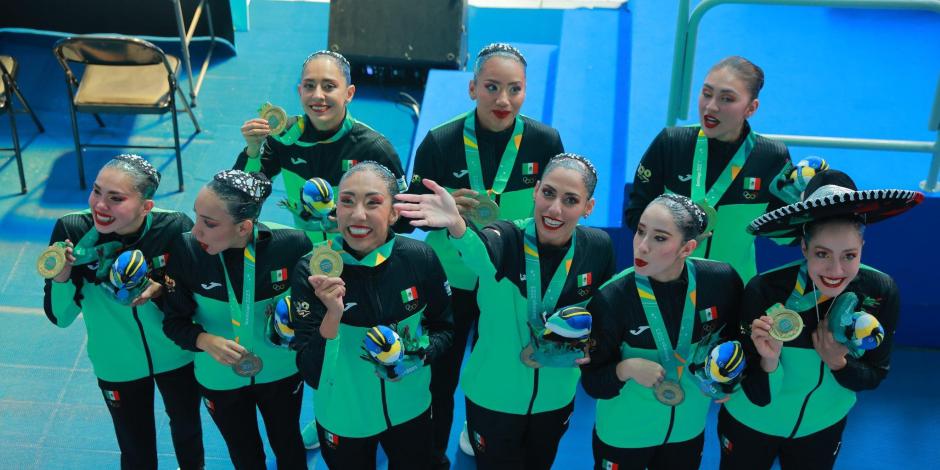 El equipo de natación artística conquistó el oro en los Juegos Panamericanos 2023.