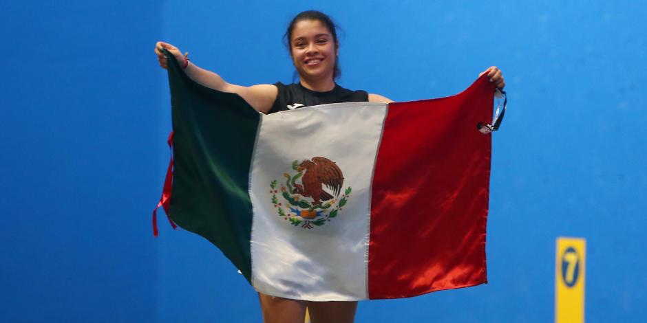 Marifer Noriega ganó el oro en palota goma femenil en pelota vasca en los Juegos Panamericanos 2023.