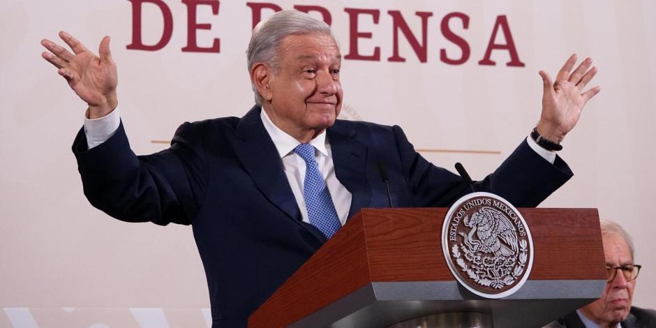 Andrés Manuel López Obrador, presidente de México, ofreció su conferencia de prensa este martes 27 de febrero del 2024, desde Palacio Nacional, en CDMX.