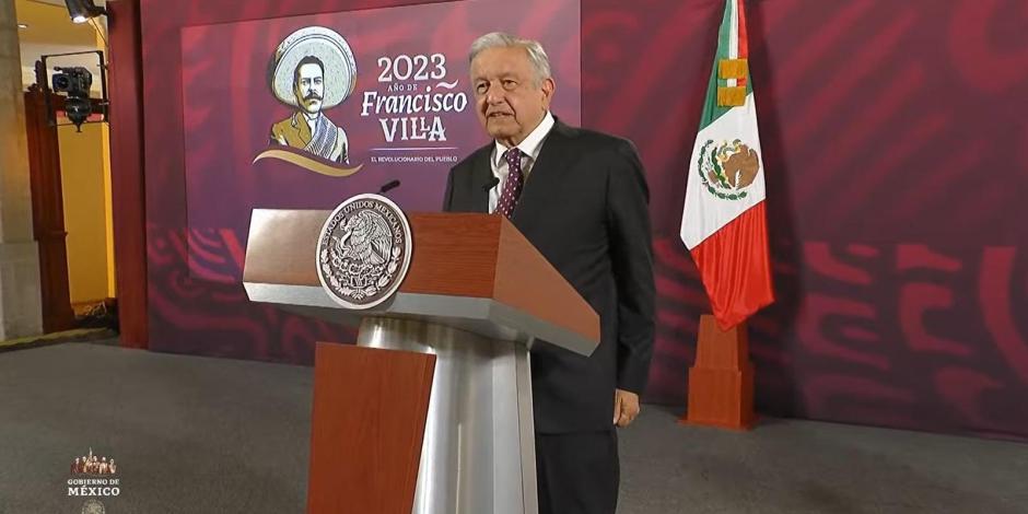 Andrés Manuel López Obrador este lunes 27 de noviembre del 2023.