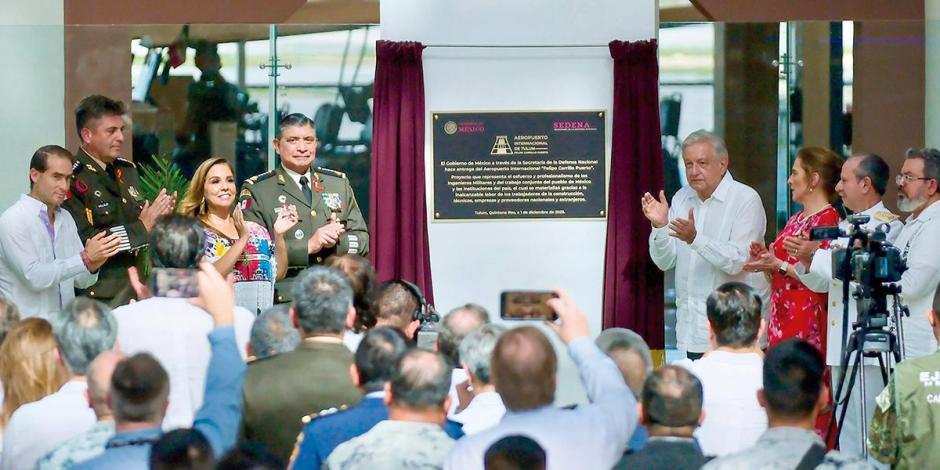 El presidente Andrés Manuel López Obrador encabezó la inauguración, ayer.