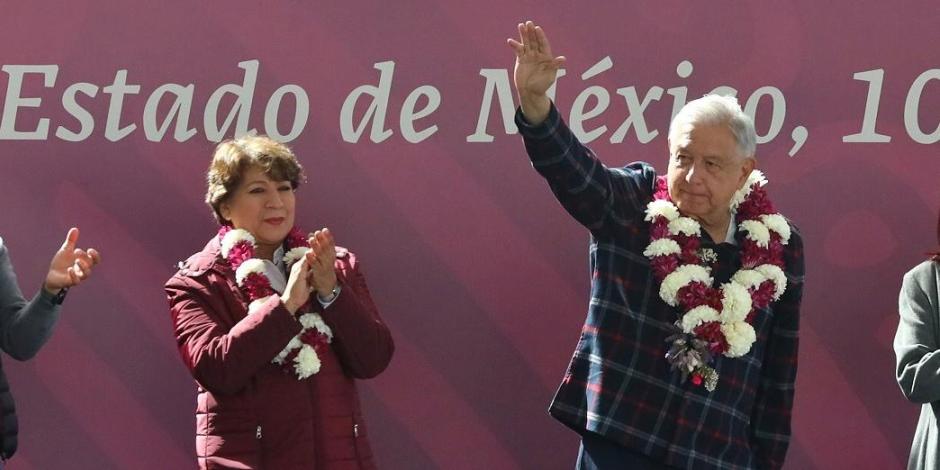 El presidente Andrés Manuel López Obrador detalló que en el municipio de Almoloya hay 349 jóvenes que reciben el apoyo del programa Jóvenes Construyendo el Futuro