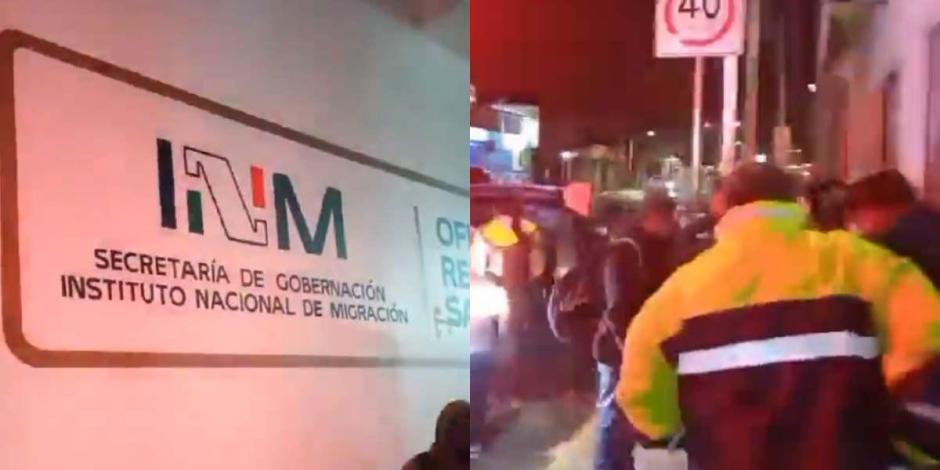 Migrante de Ghana muere al exteriror de estación del INM en San Luis Potosí.