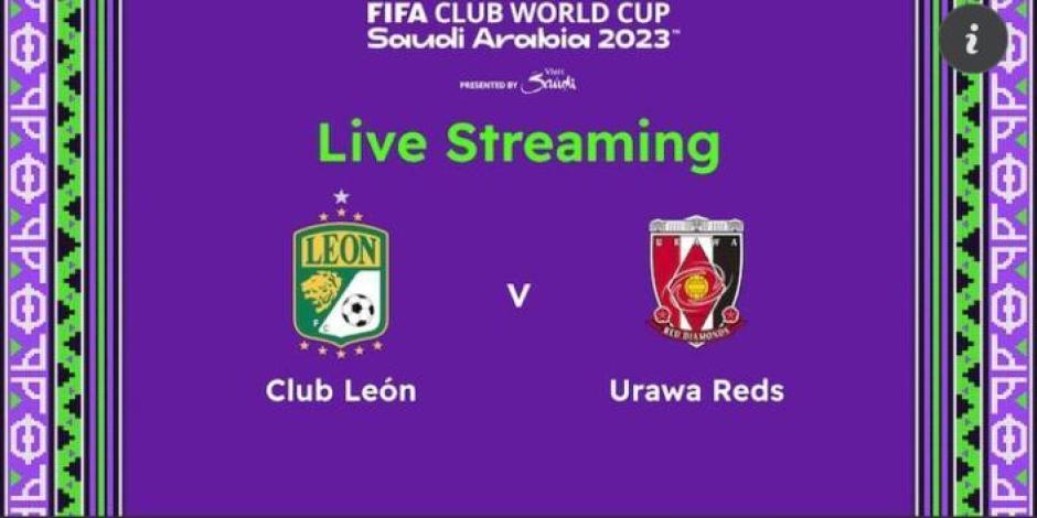 Transmisión León vs Urawa Reds, Mundial de Clubes