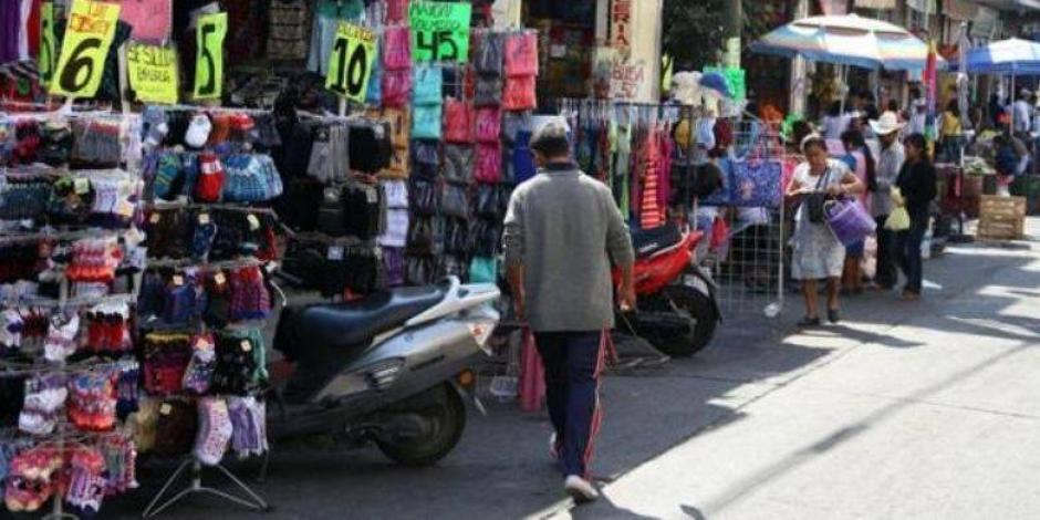 Comercio informal en calles de la Ciudad de México.