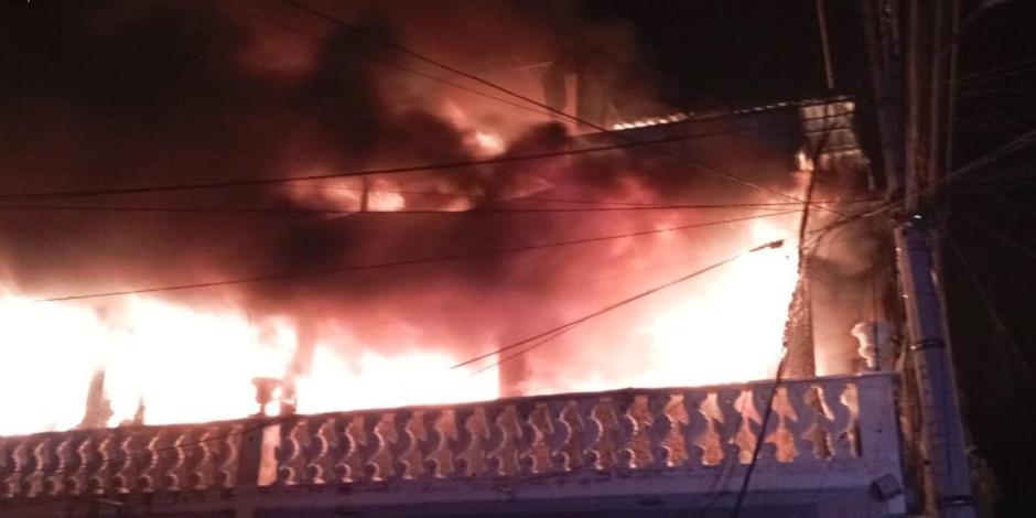 Incendio en Ecatepec.