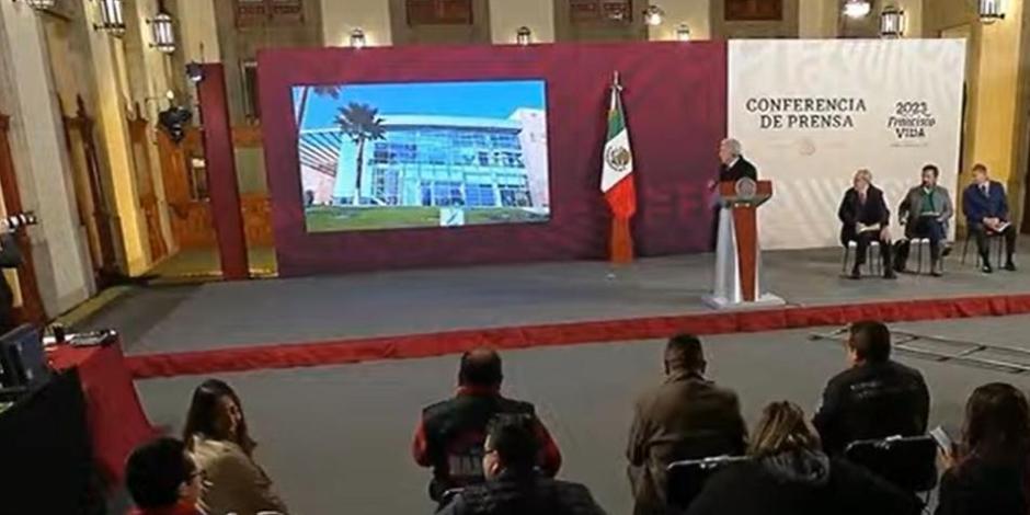 López Obrador este viernes en Palacioi Nacional.