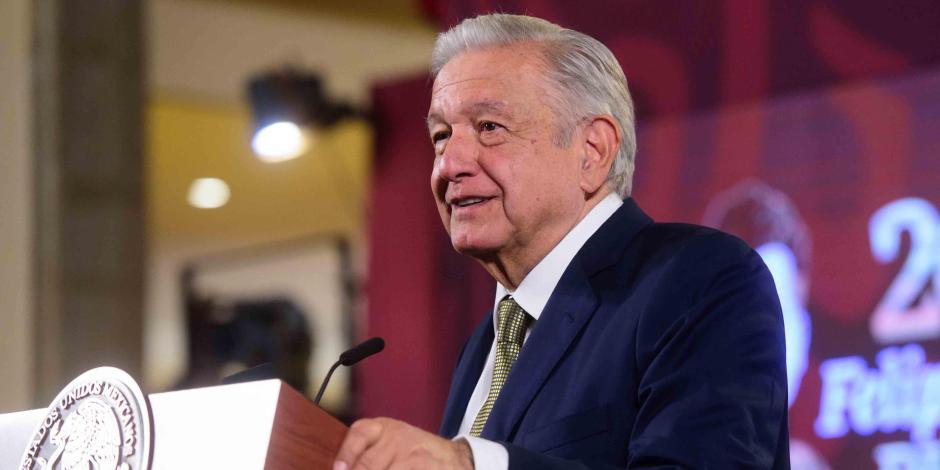 Andrés Manuel López Obrador, presidente de México, ofreció su conferencia de prensa este jueves 15 de febrero del 2024, desde Palacio Nacional, en CDMX.