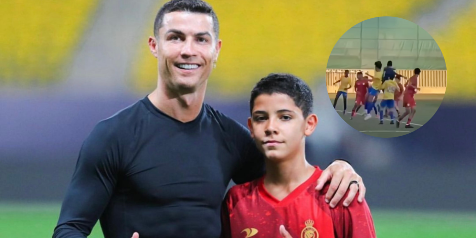 Cristiano Ronaldo Jr. marcó un golazo al estilo de su padre.