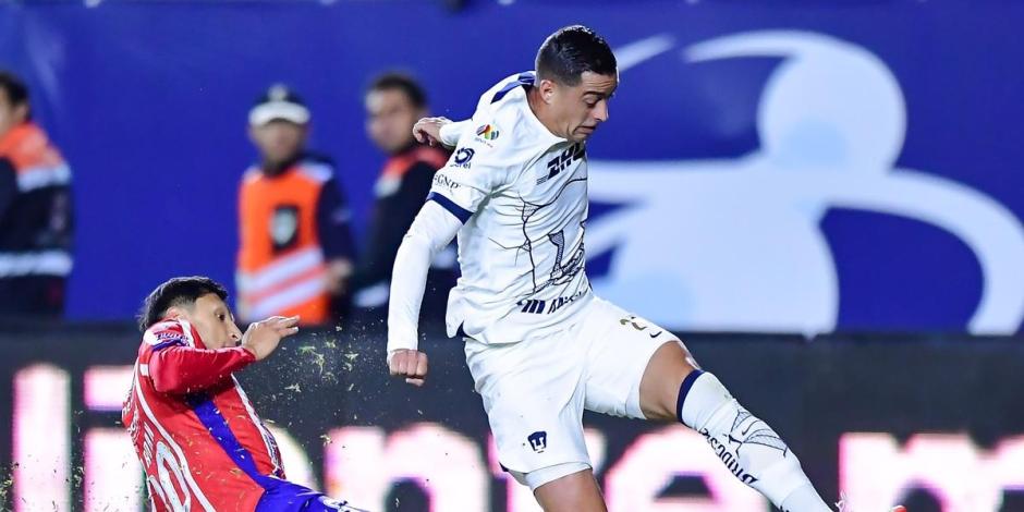 Rogelio Funes Mori sufrió una lesión en la visita de los Pumas a San Luis en la Jornada 2 de la Liga MX.