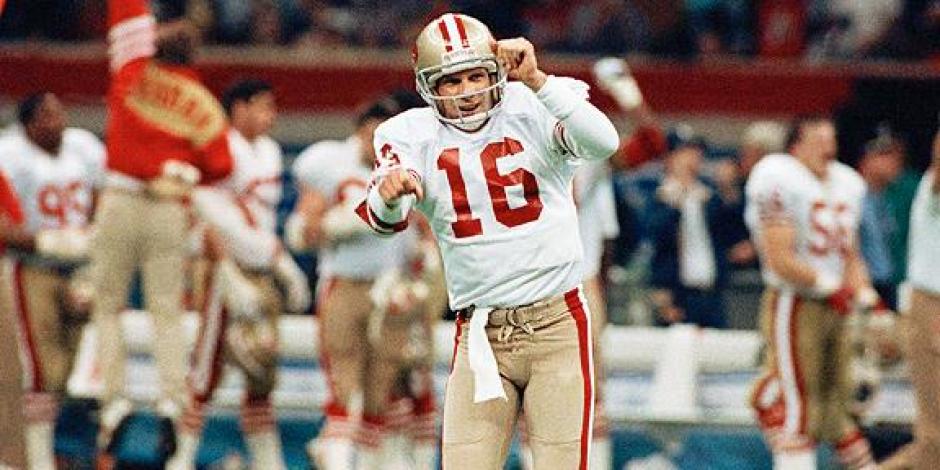 Joe Montana ganó cuatro veces el Super Bowl con los San Francisco 49ers