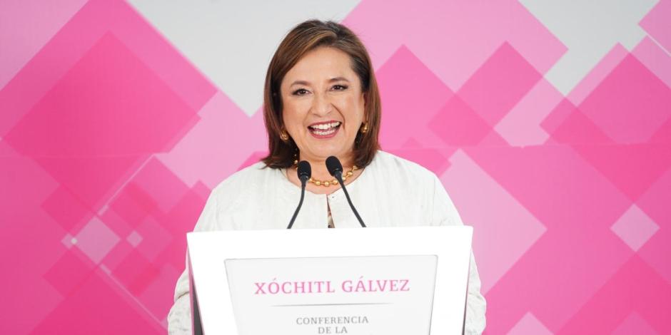 Xóchitl Gálvez, candidata a la presidencia por Fuerza y Corazón por México.