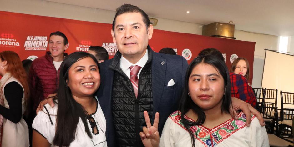Alejandro Armenta busca mejorar las condiciones de 2 millones de jóvenes en Puebla.