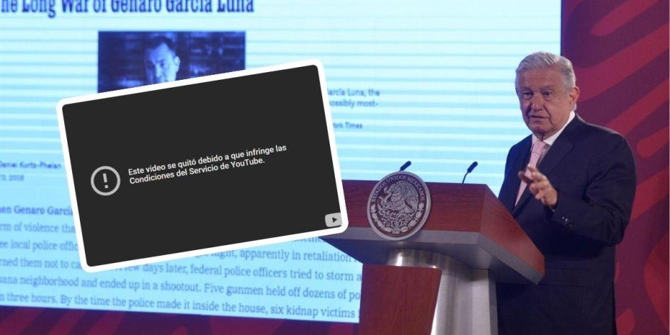 YouTube elimina grabación de conferencia matutina donde López Obrador se refiere a periodista de The New York Times.