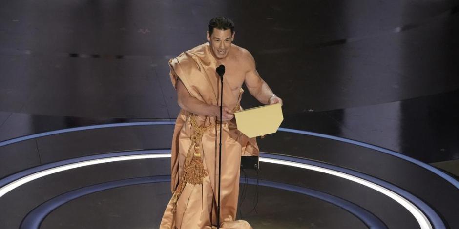 John Cena se quitó la ropa en los Oscar 2024 y usó este truco