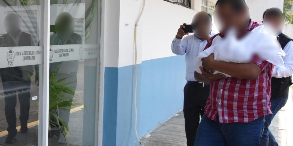 FGE de Quintana Roo logró el rescate de una bebé reportada como desaparecida.