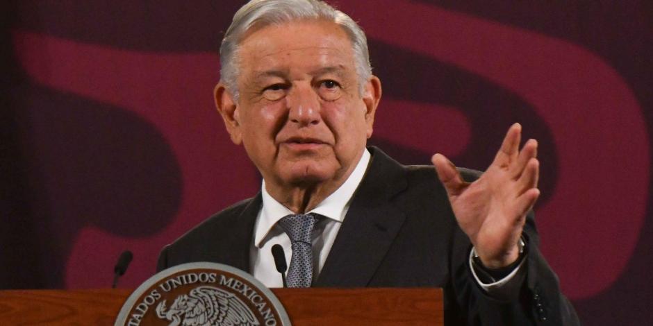 Andrés Manuel López Obrador, presidente de México, ofreció su conferencia de prensa este viernes 12 de abril del 2024, desde Palacio Nacional, en CDMX.