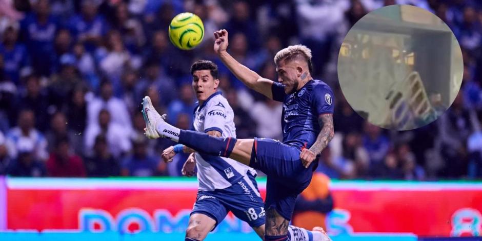 Se registró un conato de bronca durante el partido de la Fecha 15 de la Liga MX entre Puebla y Cruz Azul en el Estadio Cuauhtémoc.