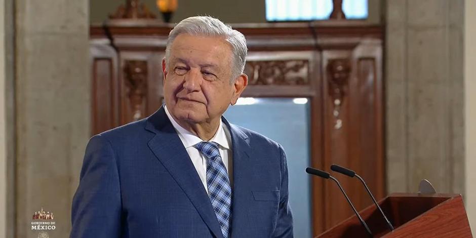 Andrés Manuel López Obrador este lunes 15 de abril.
