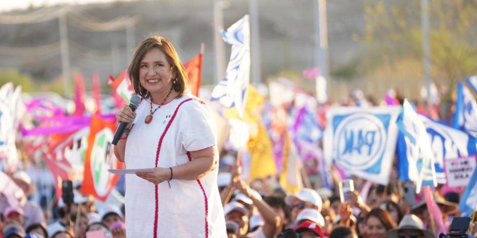 La candidata Xóchitl Gálvez se pronunció por la discusión entre Cecilia Flores y el presidente AMLO.