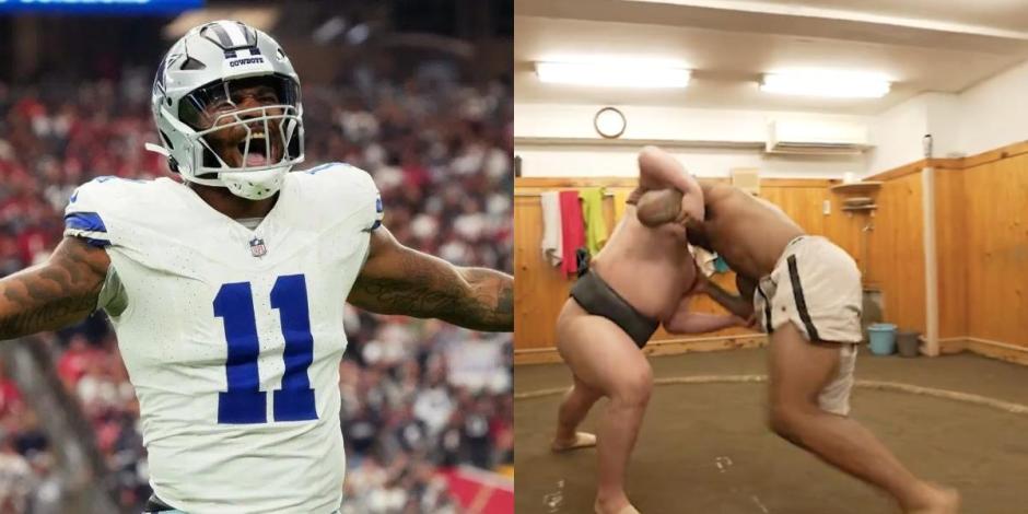 Micah Parsons, jugador de Cowboys, enfrenta a un sumo