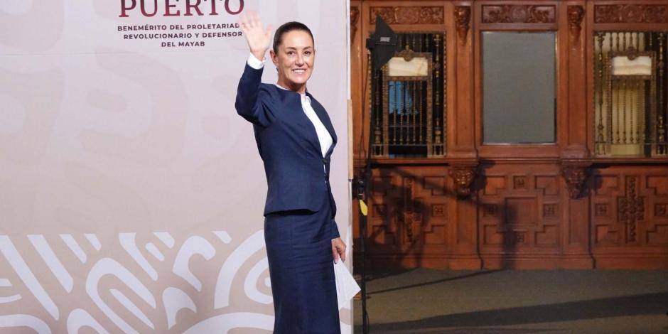 Claudia Sheinbaum, presidenta electa por la presidencia de la República, ofreció una conferencia de prensa después de reunirse con Andrés Manuel López Obrador, presidente de México