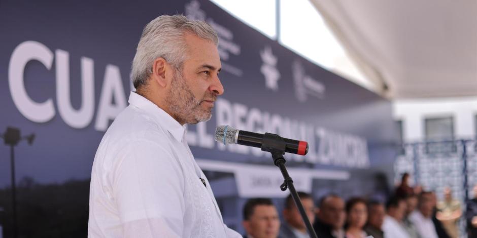El gobernador constitucional de Michoacán, Alfredo Ramírez Bedolla.