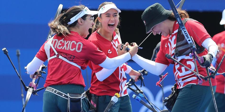 El equipo femenil mexicano de tiro con arco en París 2024 está conformado por Alejandra Valencia, Ana Paula Vázquez y Ángela Ruiz