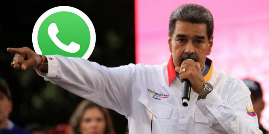 Maduro se lanza contra WhatsApp; la acusa de promover odio