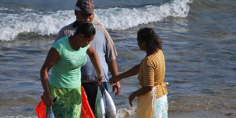 Población afrodescendiente en Guerrero; en foto: Punta Maldonado.