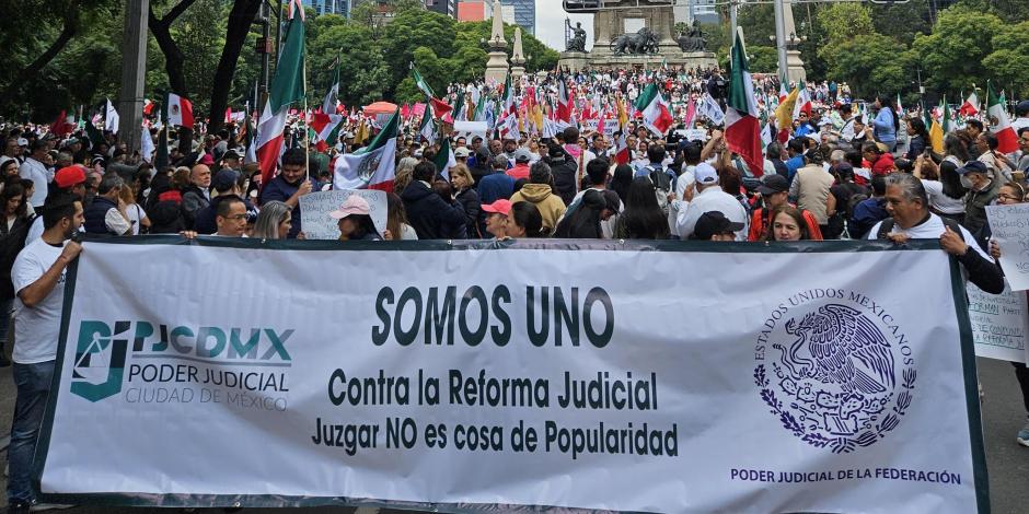 Marcha contra reforma judicial este domingo 8 de septiembre.