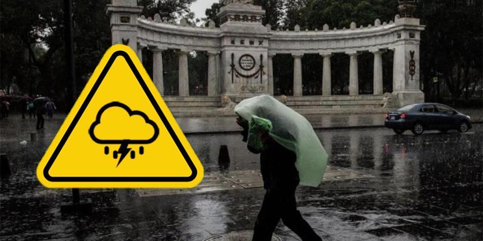 Por lluvias, se activó la Alerta Amarilla en toda la Ciudad de México.