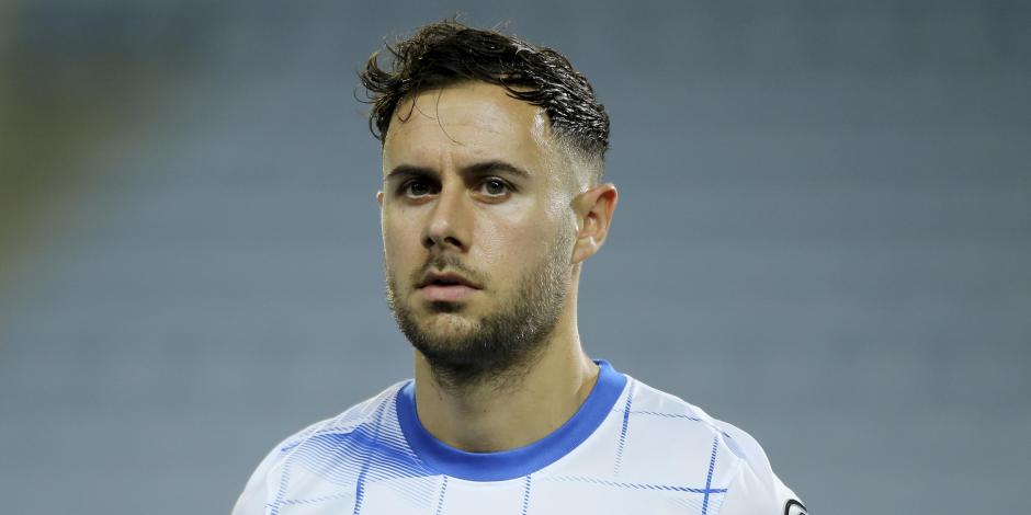 George Baldock previo a un partido con la selección de Grecia, a la que representaba desde el 2022.