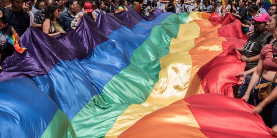Imagen del 24 de junio del 2017, marcha del Orgullo Gay en CDMX 
