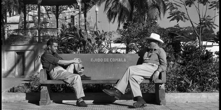 Juan Rulfo y Carlos Velo, en Comala, Colima, en 1961.