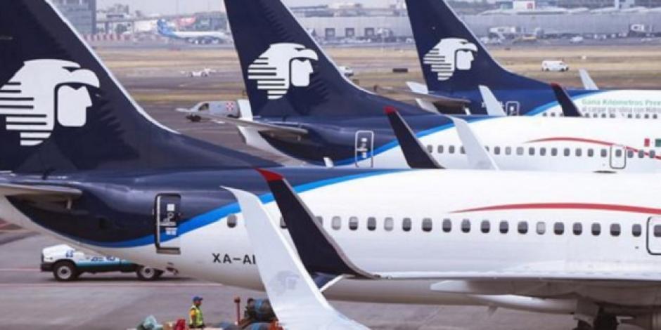 Flujo de pasajeros de Aeroméxico cae 41.5% en marzo por COVID-19